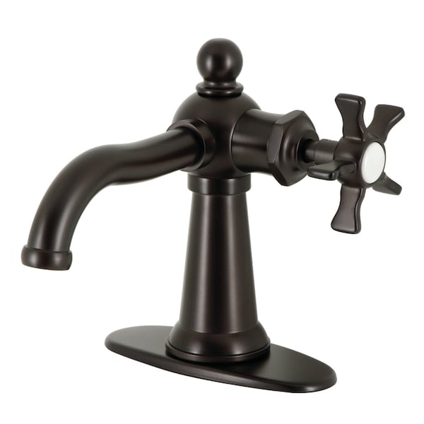 SingleHandle Bathroom Faucet with Push PopUp, Oil Rubbed Bronze